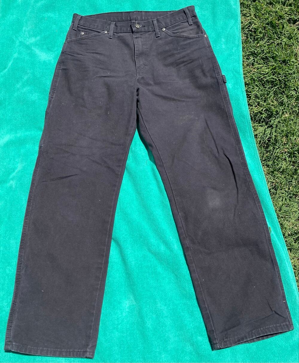 Dickies Black Canvas Carpenter Pants